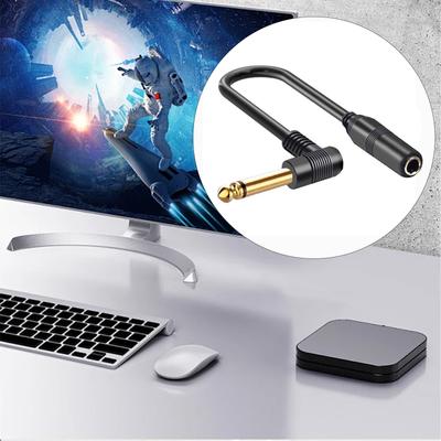 1/4 Zoll RS Stereo Splitterkabel, 1/4 Zoll 6,35 mm Stereo Stecker auf 1/4 Zoll 6,35 mm Buchse Vergoldetes Kabel