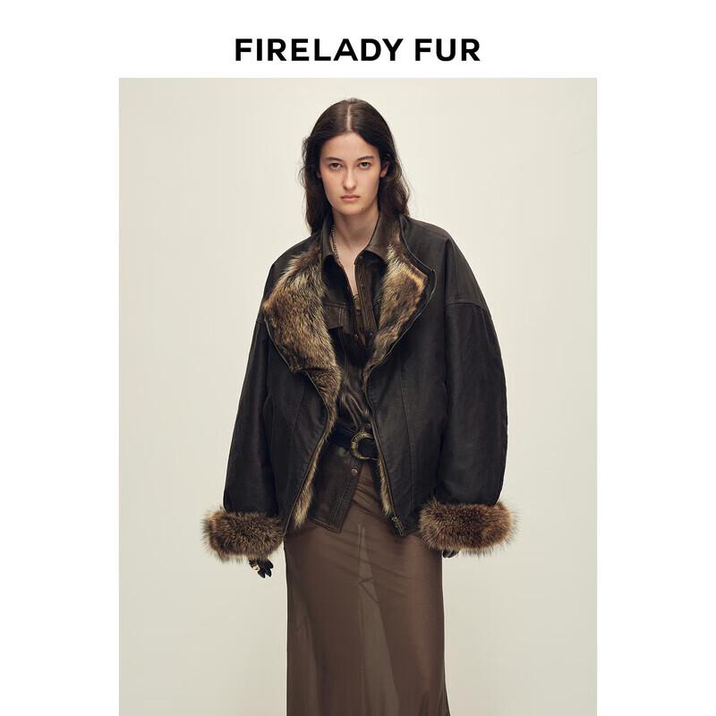 

CHIC PARKA The Glory North American Raccoon Fur Trim Parka S