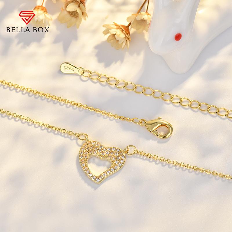 BELLA BOX New Best-selling "Love Companion" Necklace - Heart-shaped Diamond Pendant As A Valentine's Day Gift For Women