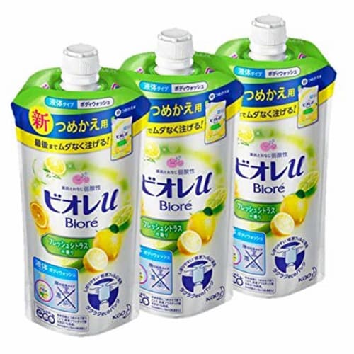 

[bulk purchase] biore u fresh citrus scent refill 340ml x 3 pieces