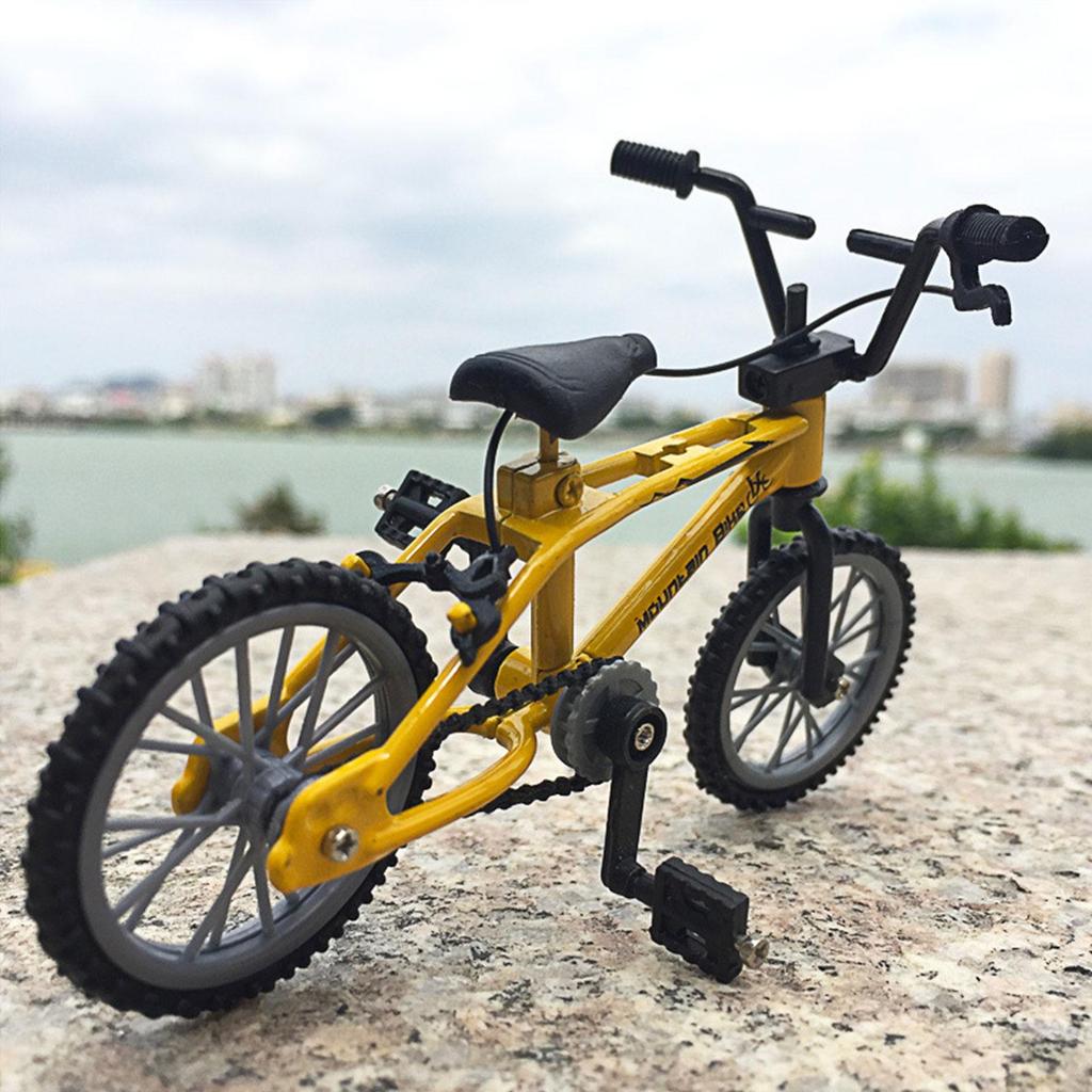 1 stk Retro Legering Mini Finger BMX Sykkel Montering Sykkel Modell Leker Gadgets Gave Leker Modell Mini Bærbar Sykkel For Barn