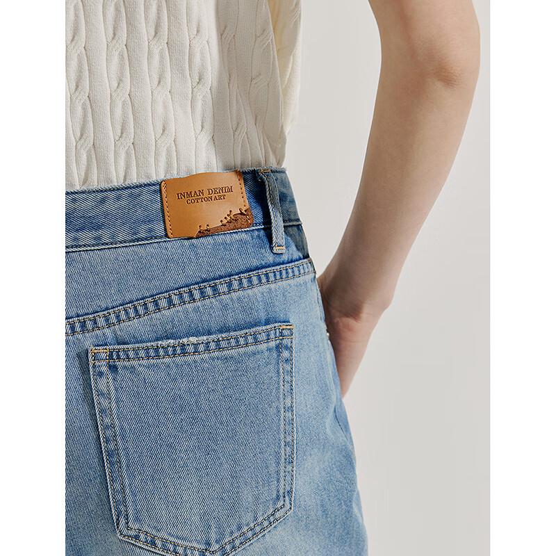 

Женские брюки из лиоцелла с необработанным краем, джинсовые, широкие 27