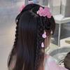 Haarspange Schleife im chinesischen Stil Neujahrs-Kopfschmuck Baby Perücke Haarnadel Kinder Haaraccessoires