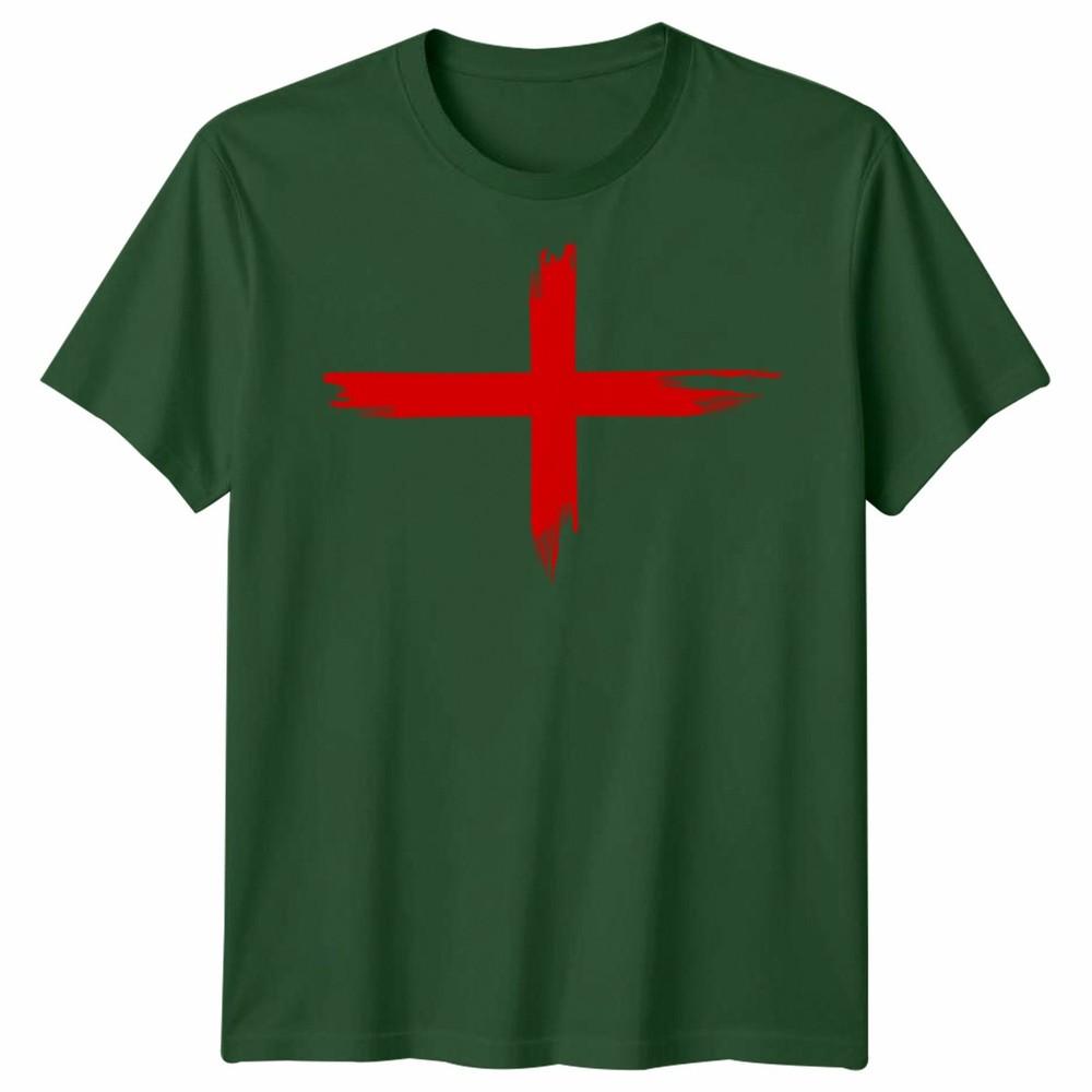 England St George Faded Flag Unisex Tshirt Top