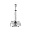 Kamenstein Wave Design Perfect Tear Stainless Steel Countertop Paper Towel Holder with One-Hand Pull, No Unraveling, Weighted Base To Prevent Tips,