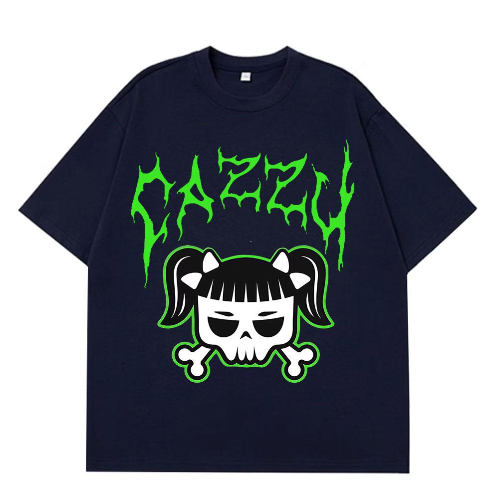 Singer Cazzu Funny Graphic Tshirt Unisex Women Hip Hop T Shirt Loose Cotton Short Sleeve Oversized Casual Aesthetic Trend Tshirts