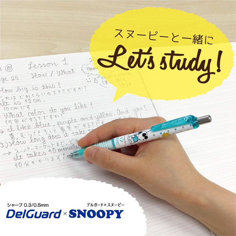 Zebra DelGuard Mechanical Limited Edition Snoopy Comic Blue Pencil, 0.5, (P-MA89-SN2-BL)