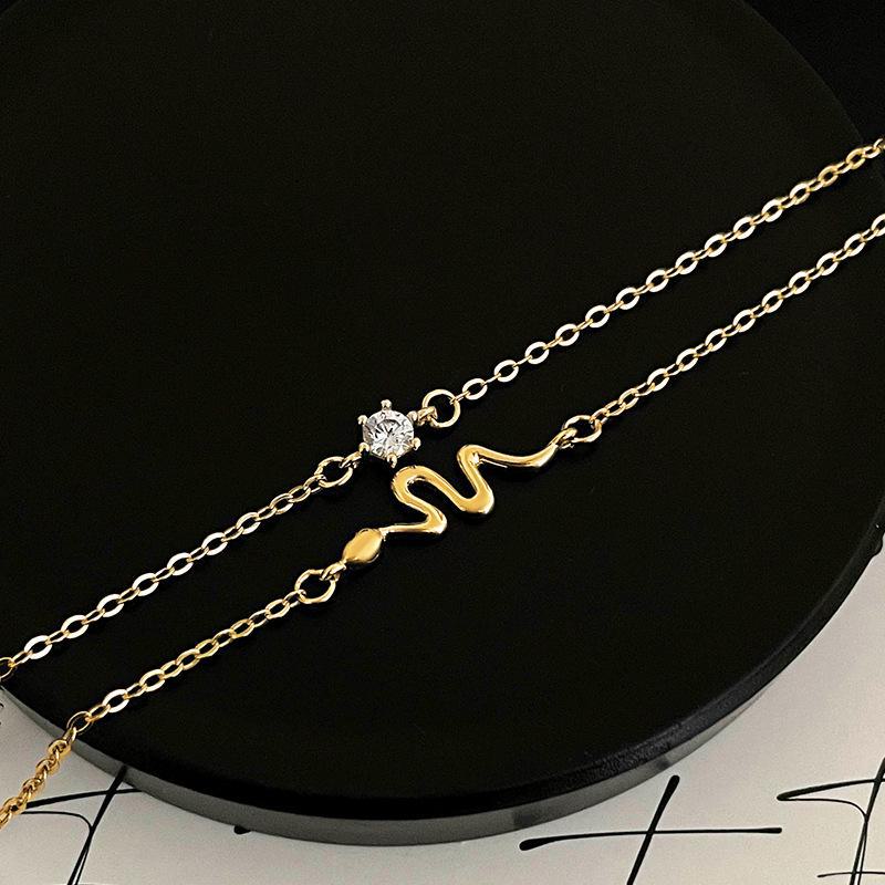 

Двойной браслет Banyan Tree S925 Silver Zodiac Snake - элитные украшения для рук для женщин 2025 BRS3055 золотой