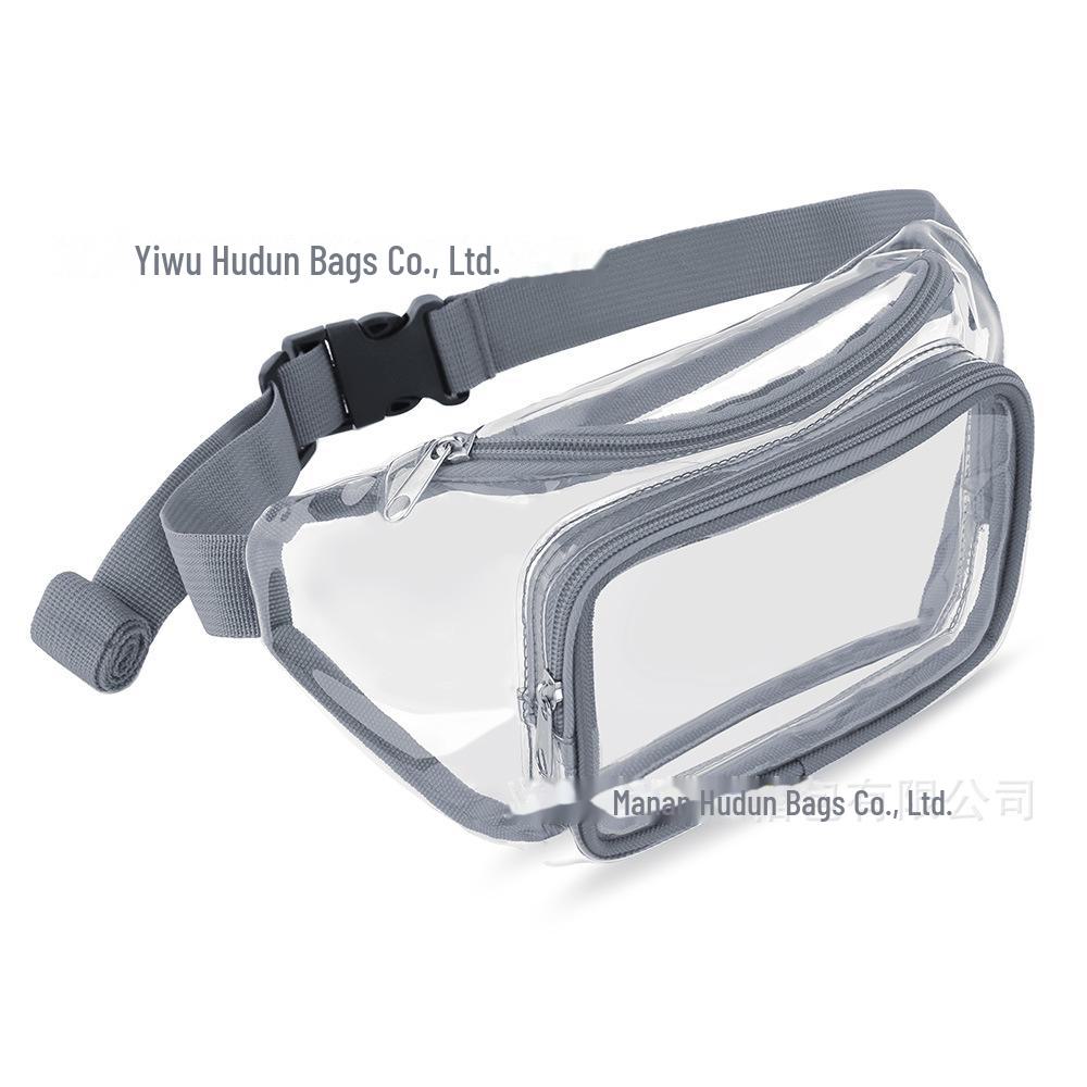 Clear PVC Waterproof Waist Bag for Sports, Running, and Travel with Logo