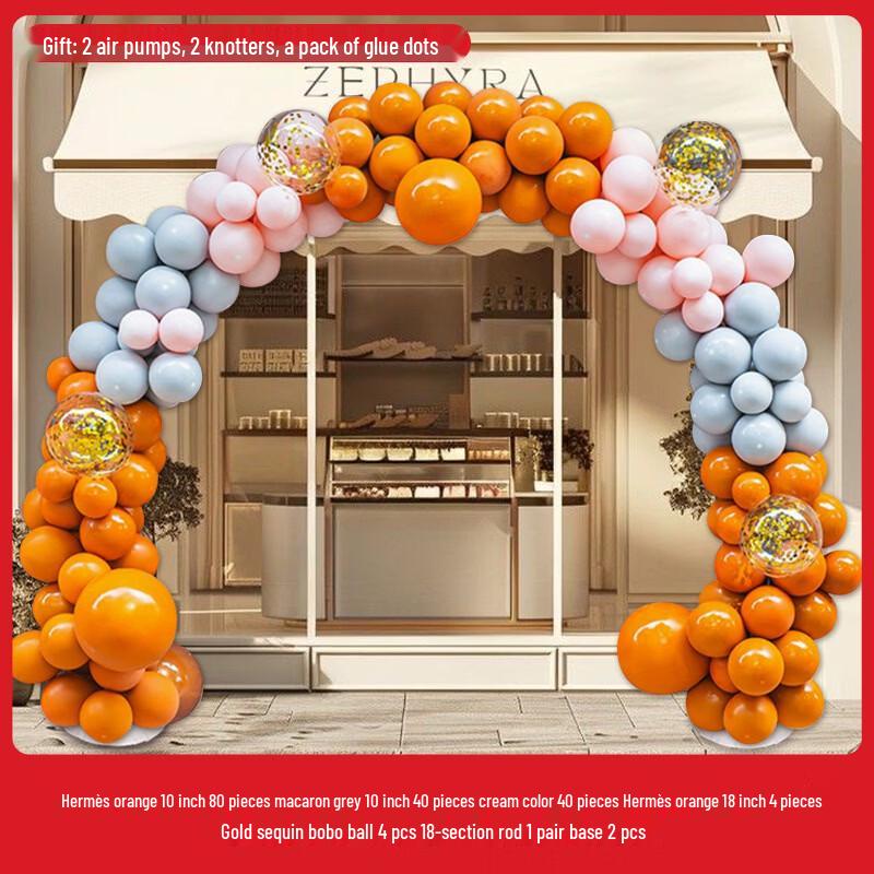 Handun Hermes Orange Sunflower Artificial Flower Balloon Arch