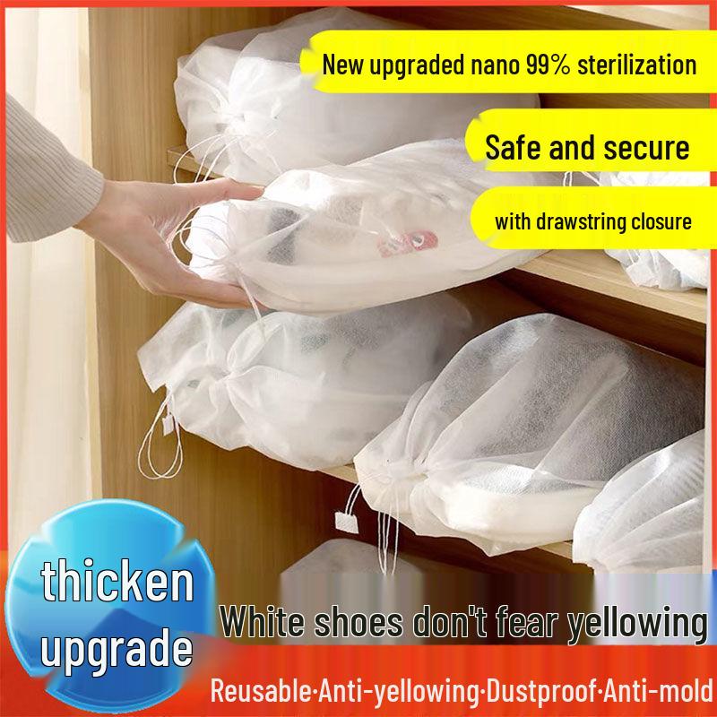 Shoe Drying & Storage Dustproof Bags - Anti-Yellowing, Disposable Covers for Clean White Shoes