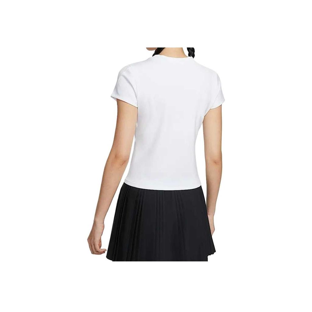 Nike Court Advantage Soft Comfortable Breathable Versatile Short Sleeve T-Shirt Women Tops White HQ2995-100