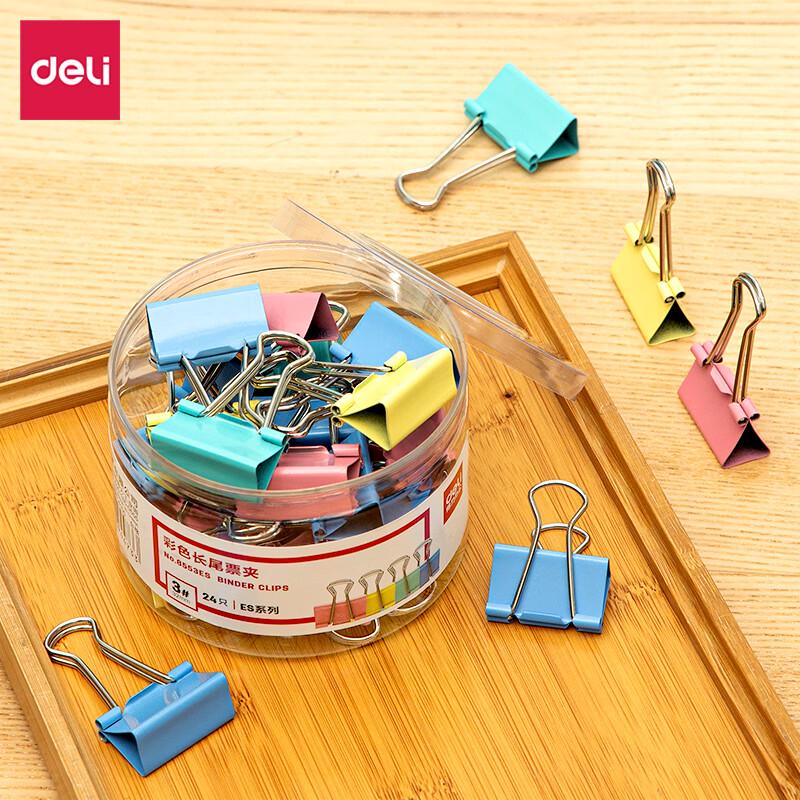 Deli 32mm Colorful Metal Binder Clips
