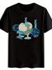 Funny Gym Motivation T-shirt - Heavy Duty Egg Lifting Weights Graphic Tee - Lightweight Breathable Polyester Shirt for Workout