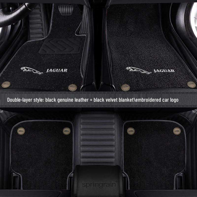 Genuine Leather Full Surround Floor Mats for Jaguar XFL, XEL, XE, XF, XJL, F-PACE, E-PACE