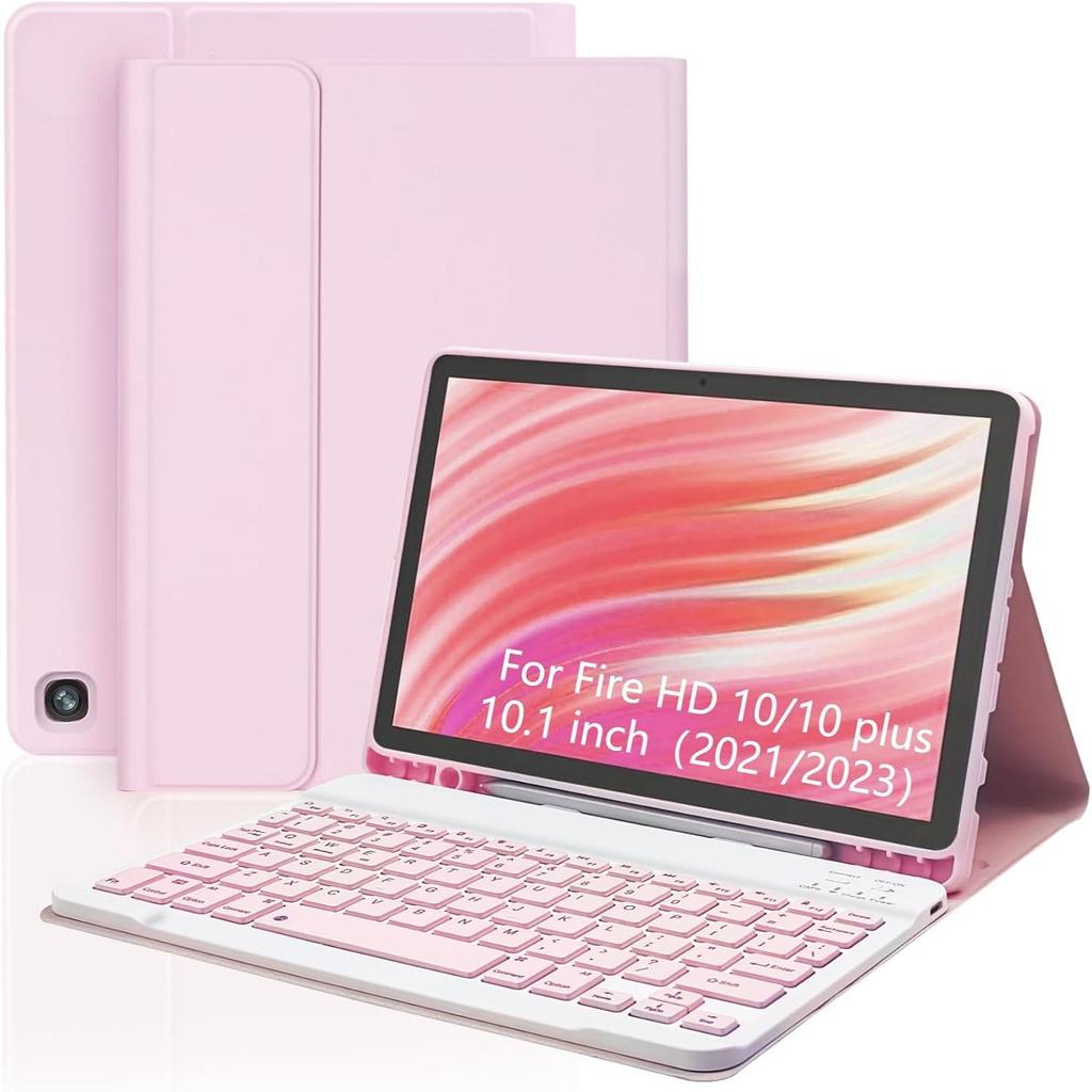 Kit Tabletă Fire HD 10.1" cu Tastatură Magnetică Bluetooth și Protecție Iluminată 11