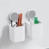 Portable Toothbrush Wall Mounted Holder Toothpaste Mouth Cup Waterproof Holder Drill-Free Bathroom Storage Shelf Rack Organizer