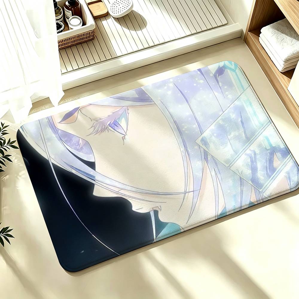Hakka no Togame Rukia Kuchiki Bleach Shower Room Absorbent Small Floor Mat Soft Comfortable Decorative Foot Mat
