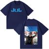 Rapper Jul Fashion Print Tshirt Unisex Unisex Hip Hop Fashion Tshirt Cotton Vintage Shortsleeved Oversized Tshirts Streetwear