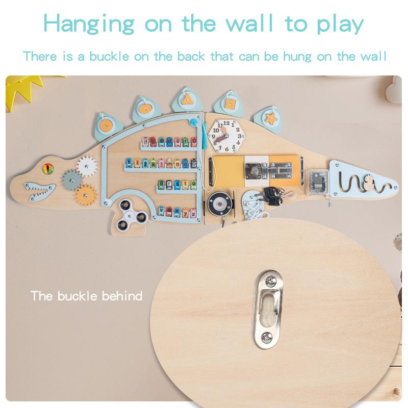 Children'S Wooden Wall Games Wall Toys Kindergarten Decoration Pendant Busy Board Enlightenment Early Education Educational Toys
