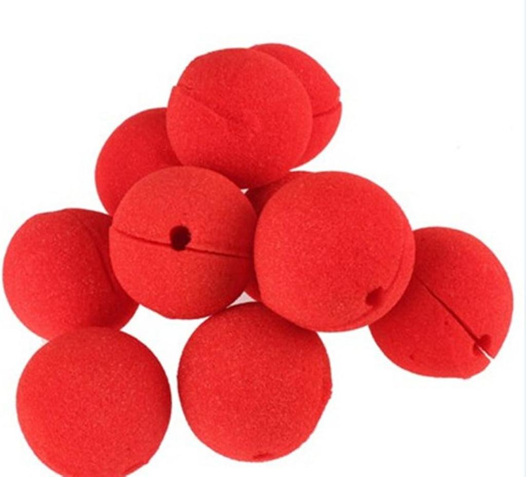 1/100pcs Red Clown Nose DIY Foam Sponge Balls Cosplay Costume Props Funny Circus Performance Party Halloween Decoration Supplies