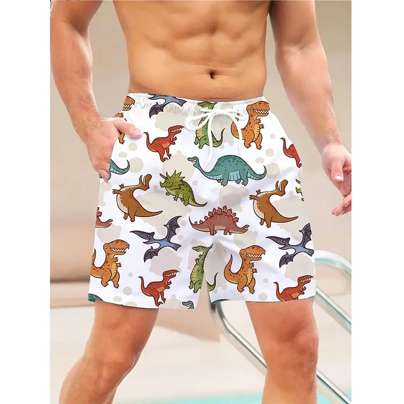 

New Summer 3D Dinosaur Board Shorts Trunks Quick Dry Vacation Beach Swiming Shorts Women Men Hip Hop Short Pants Beach Clothes 5XL