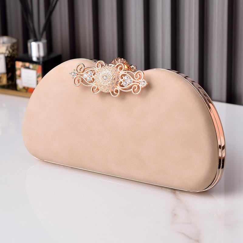 Light Pink Purse Ladies Elegant Bride Vintage Handbags for Women Designer Luxury Crossbody Bag Brand Velvet Evening Clutch Bag