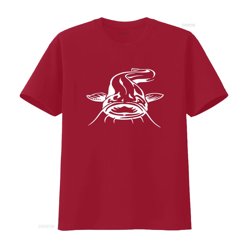 Catfish Print T Shirt for Casual Upf 50 vintage Washed graphic designer clothes homme Stylish Slightly Breathable Unisex