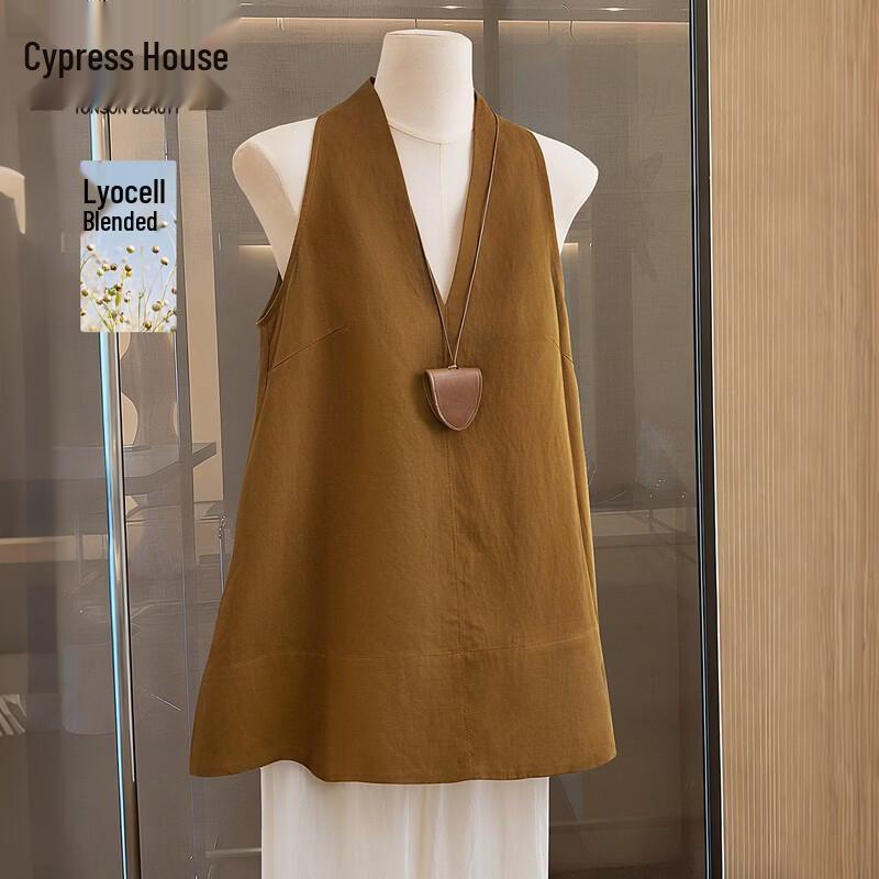 Women s Lyocell-Linen Halter Neck Shirt XL