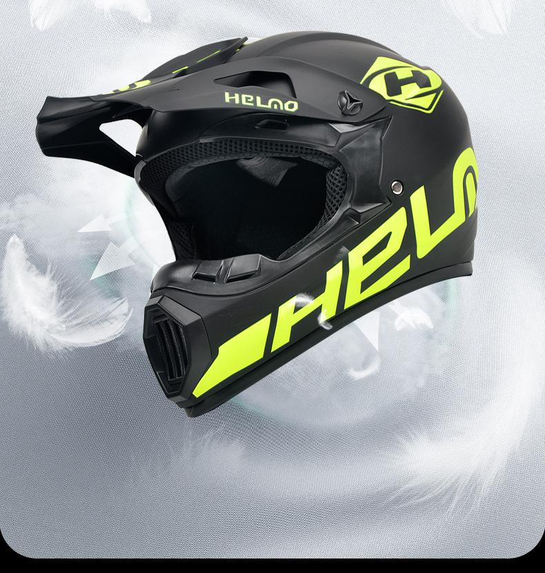 DOT Certified Off-Road Full-Face Helmet for Mountain Biking and Downhill Riding