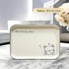 Qiwei Ins Style Large Rectangular Plastic Serving Tray