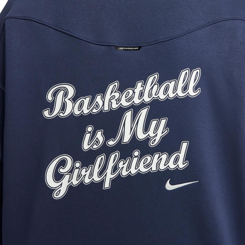 Men's Nike Sweatshirts Men's Marine Blue Crew Neck Moderate