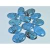 Colour Enhanced Magnesite Turquoise Oval Cabochon Loose Gemstone 12Pcs Lot C-2078