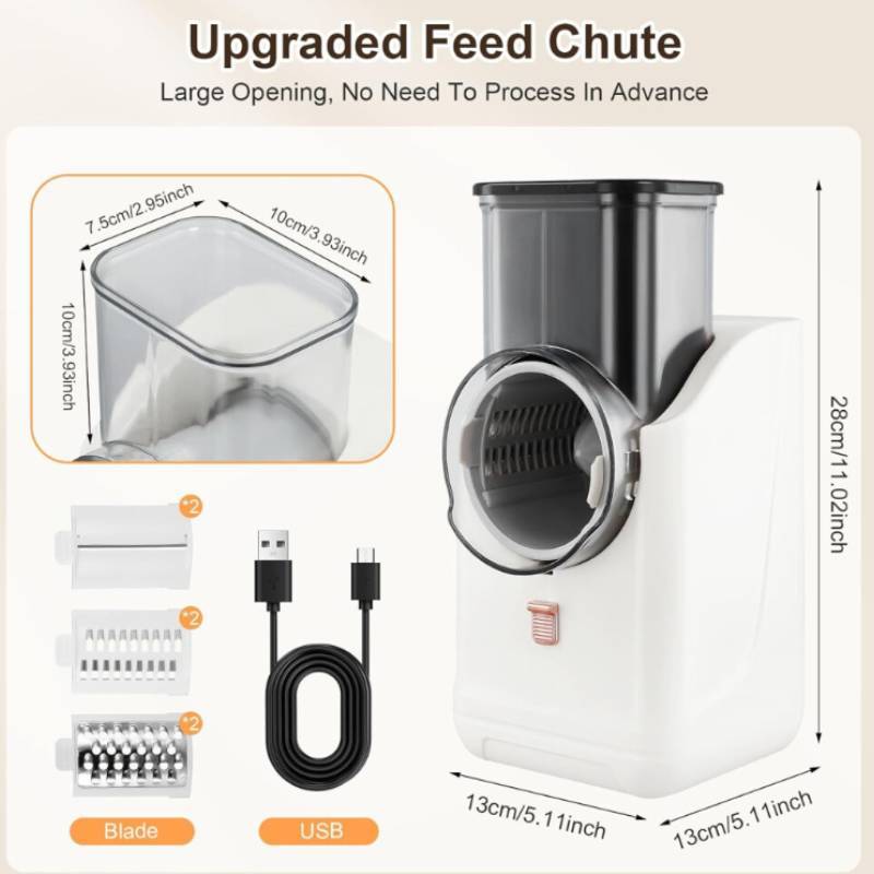 Multifunction Electric Vegetable Slicer With Automatic Cutting For Home Kitchen Use