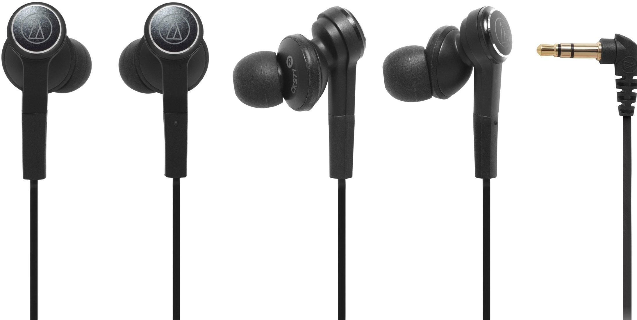 

Solid Bass Headph audio-technica Ath-Cks77bk In-Ear