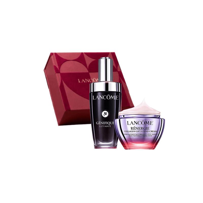 Lancôme Skin care set Super Repair Small Black Bottle Essence Sculpting Face Two-piece set: small black bottle essence 30ml + moisturizing cream 50ml чёрный
