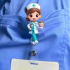 Cute Nurse with Coffee Retractable Badge Scroll Holder  Medical ID Card Holder for Nurses, Doctors and Medical Students with  Identity Accessories