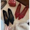 Autumn Women Flat Shoes Fashion Pointed Toe Slip On Ladies Elegant Mary Jane Shoes Soft Low Heel Women Dress Office Work Shoes
