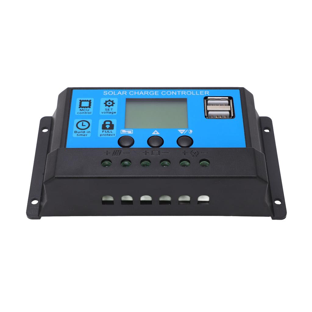 PWM Solar Panel Controller LCD Display Smart Charge Discharge Controller for LCD Street Light 12V