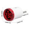 EU Plug AC 50-500V LED Digital Voltmeter 30mm Round Mini Voltage Meter Indicator Light Volt Tester Test Gauge Amp Detector