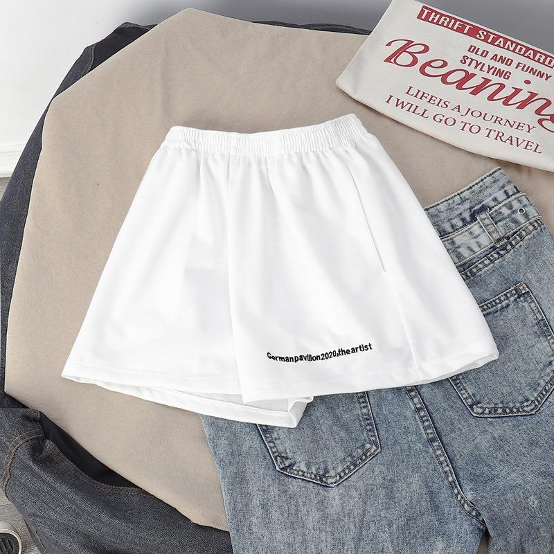 Cotton Hot Pants Women Summer Loose Small Letter Print Sports Casual All-match Student Shorts Women