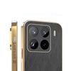 Gold Silk Texture Leather Plating Case For Xiaomi 15 Ultra Ultra Thin Tough Electroplated Cover For Mi 14T 13T Pro 14 Ultra 12 X