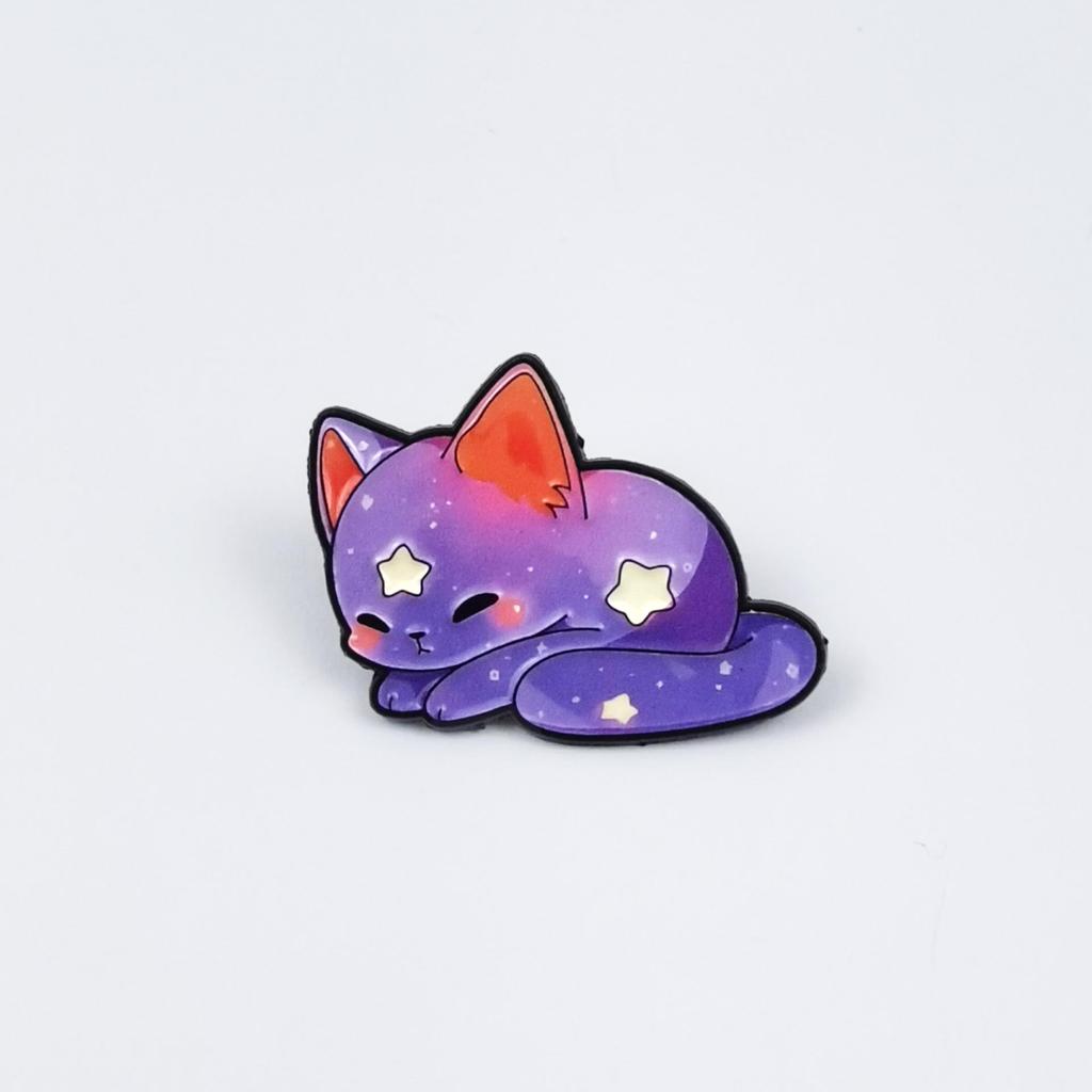 Gradiënt Cartoon Katje Broche: Schattig Legerings Badge voor Rugzak & Kleding Decoratie.