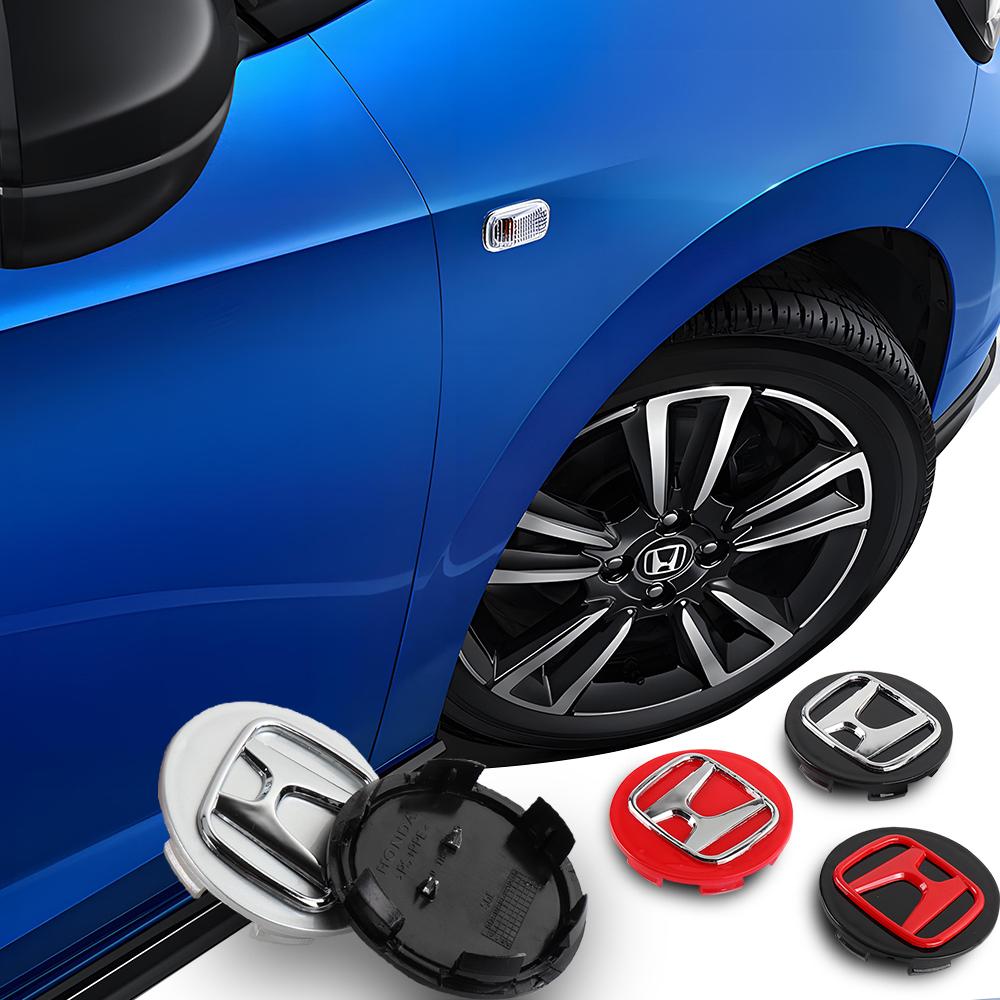 4pcs 56/58/60/69mm 3D Car Accessories Car Wheel Center Hub Cap Auto Emblem Wheel Hub Caps For Honda Mugen INSPIRE XR-V CR-V UR-V WSX1