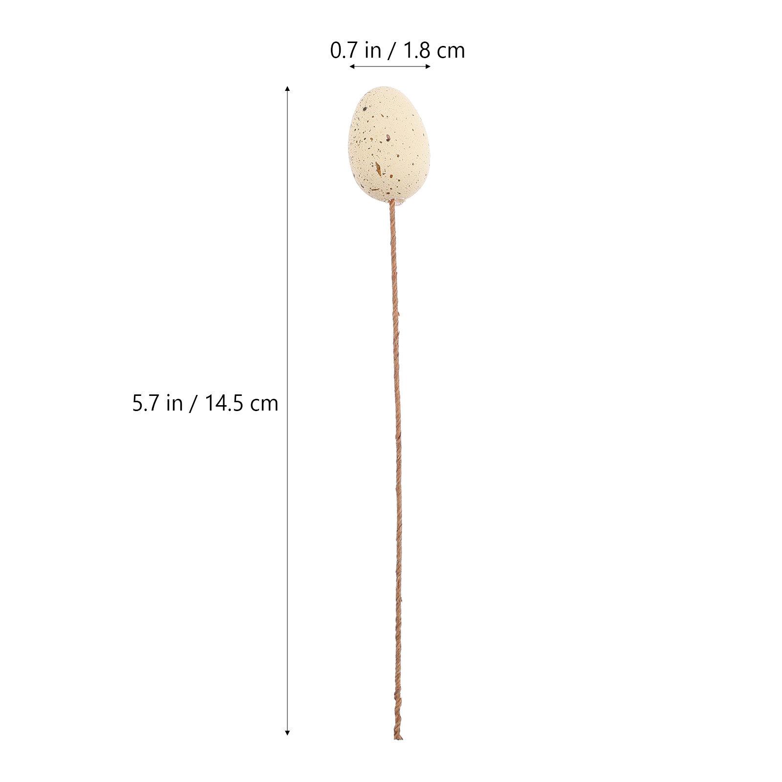 

27 шт. Декор для пасхальных яиц Веточки с крапинками Мини-яйца Домашняя вечеринка Кухня Высококачественный материал Долговечный бежевый