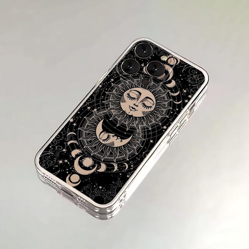 

Witches Moon Tarot Mystery Phone Case For iPhone 16,15,14,13,12,11 Plus,Pro,Max,XR,XS,X,7,8 SE,Mini Transparent Silicone Soft iPhone16pro
