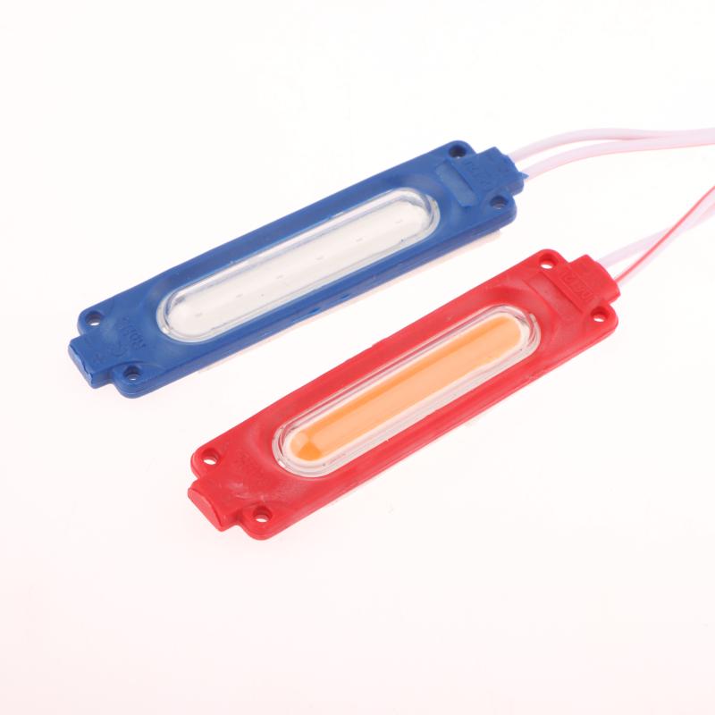 1 Piece 1 To 2 Vehicle Warning Flash Lamp 12V Cob Red Blue Strobe Lights For Car Moto Bike Grille Decor Atmosphere Lighting