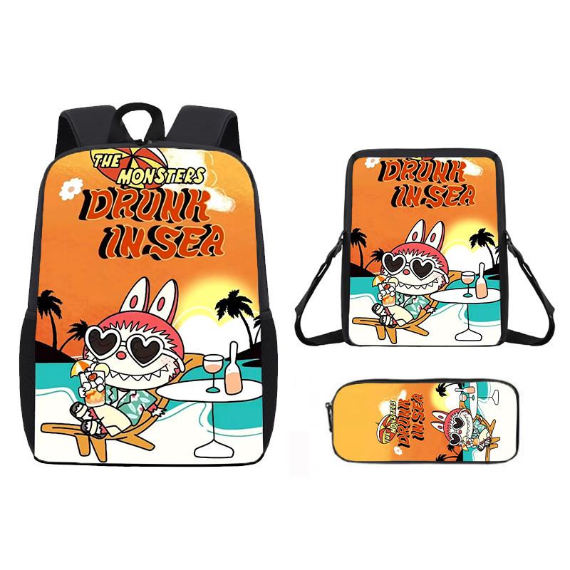 Anime Shoulder Cartoon Bag Pencil Case School Backpack For Children
