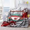 Liverpool Personalizowany Koc z Imieniem Wielofunkcyjny Konfigurowalny Koc Miękki i Przytulny Wszechstronny do Salonu Łóżka Nadmorskiej Drzemki Cztery Pory Roku Uniwersalny