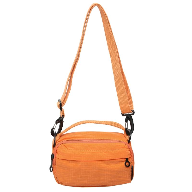 

Женская нейлоновая маленькая сумка мужская водонепроницаемая легкая сумка через плечо однотонная сумка через плечо для мобильного телефона оранжевый